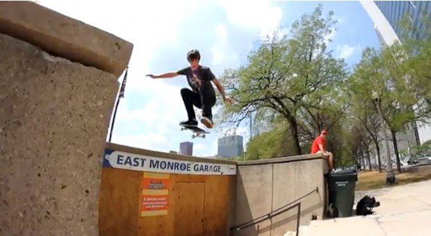 "Skate Boarding in East Monroe Gap"