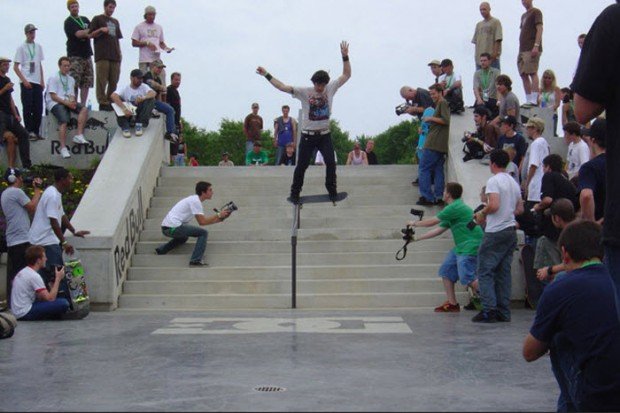 "Skate Boarding in Kettering Skate Plaza"