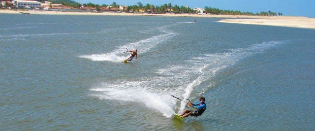 ''kiteboarding at Barra do Cunhau''