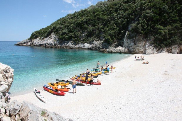"Sea Kayaking in Damouchari"