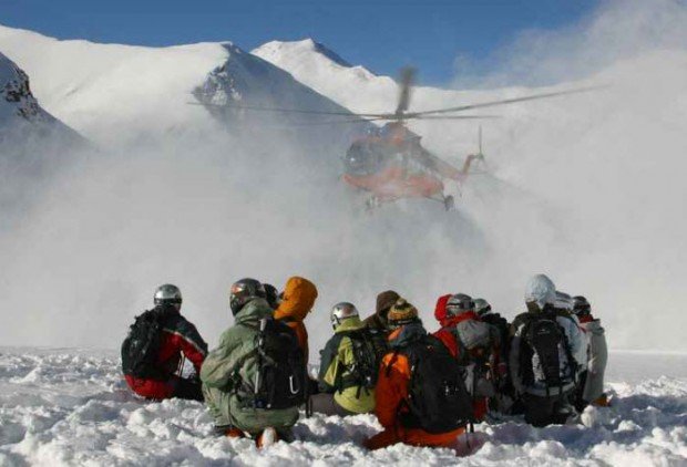 "Heli Skiers in Mount Elbrus"