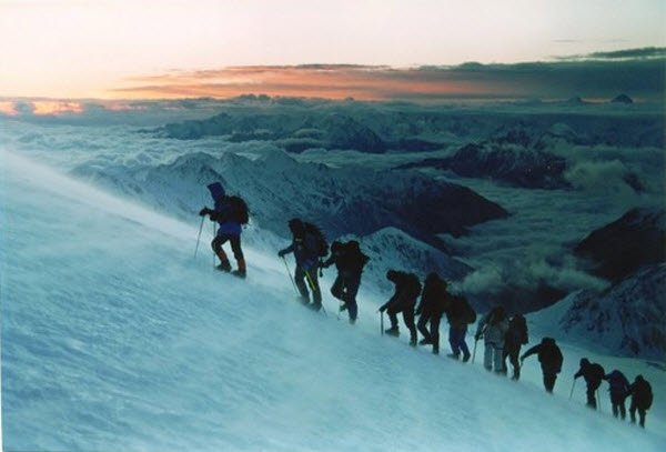 "Mountain Climbers in Mount Elbrus"