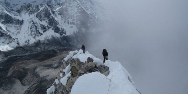 "Mountain Climbers on Ama Dablam"