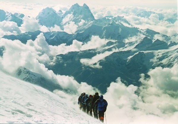 "Mountaineers in Mount Elbrus"