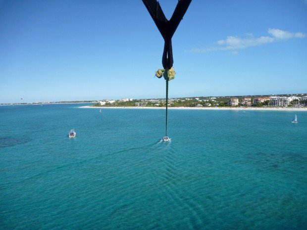 ''Parasailing in Grace Bay''