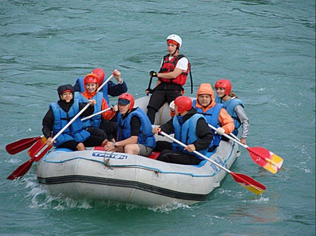 "Rafting on Big Irkut River"