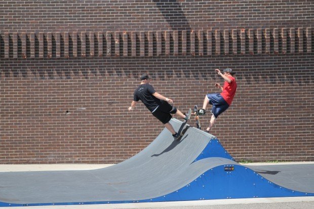 “Skateboarding at Burnsville Skatepark”