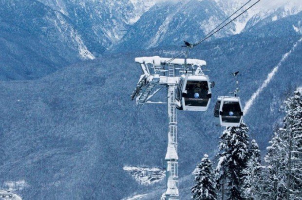 "Ski Lifts in Gornaya Karousel"