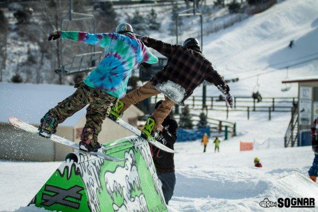 “Snowboarding at Buck Hill”