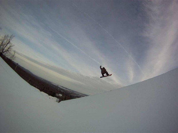 “Snowboarding at Spirit Mountain”