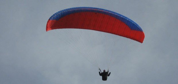 "Up in the air paragliding"