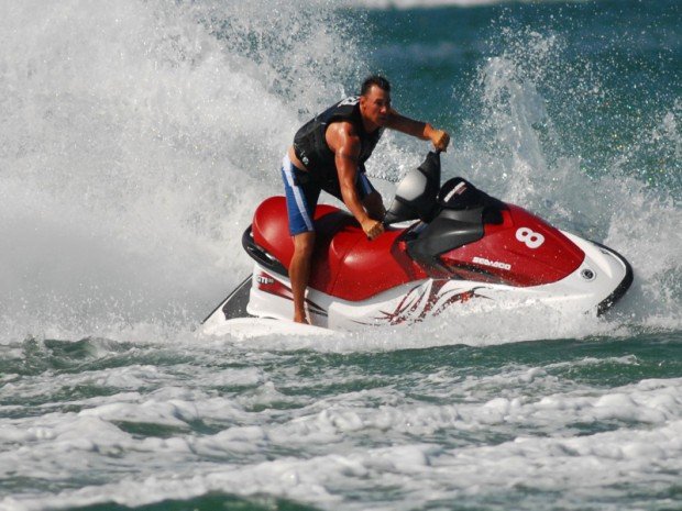 "Jet skiing at Gulf Coast"