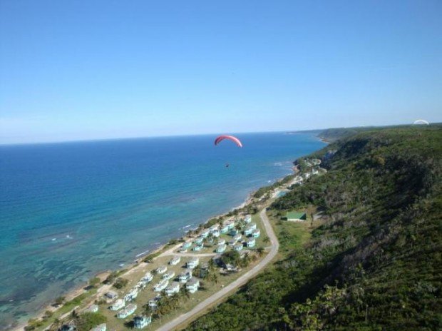 ''paragliding from Canasi-Playa Amarilla''