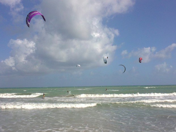 ''Kitesurfing at Lambeau''