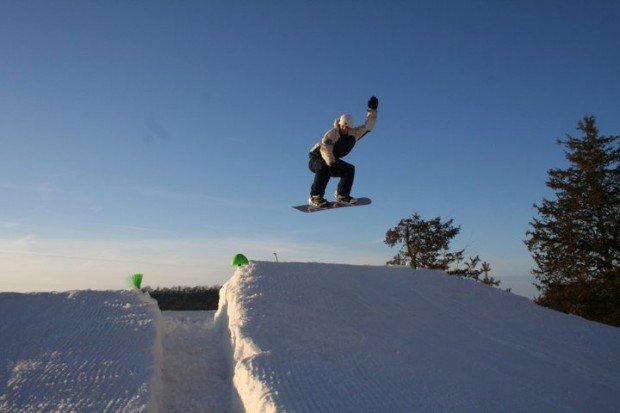 “Snowboarding at Sundown Mountain”