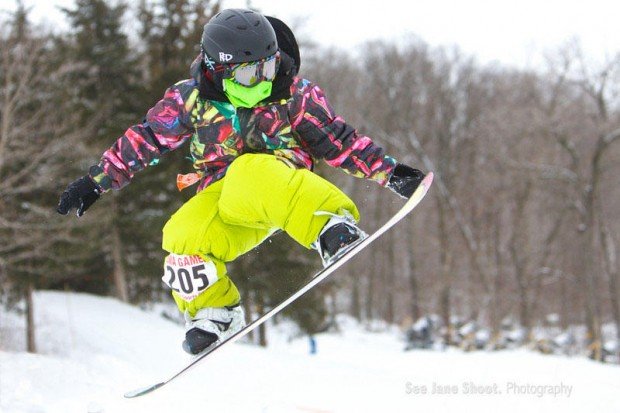 “Snowboarding at Sundown Mountain”