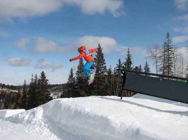 “Snowboarding at Terry Peak”