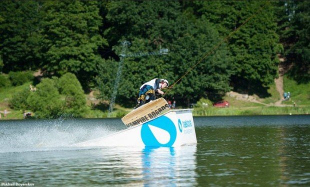 "Srednee Suzdalskoye Lake Wakeboarder"