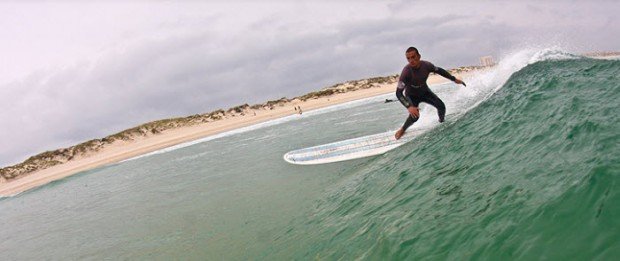 "Surfer in Santa Cruz"