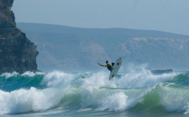 "Surfer in Sao Lourenco"
