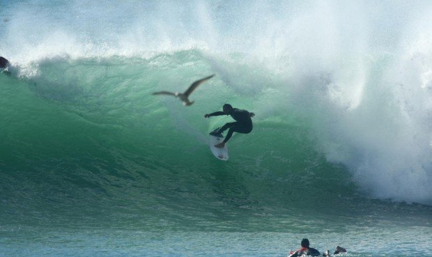 ''Surfing at Oualidia''