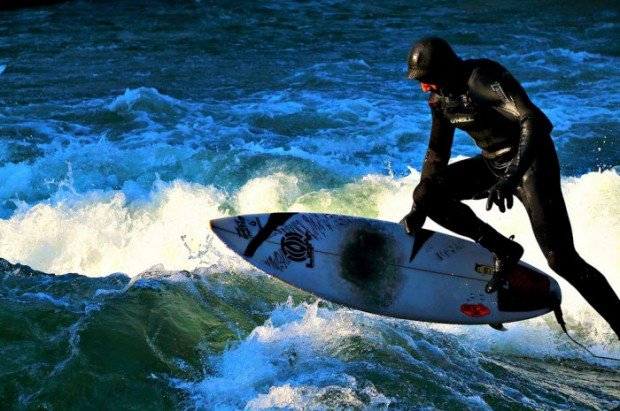 "Surfing in Pedra Branca"