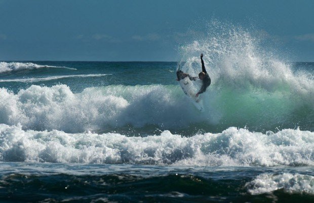 "Surfing in São Julião"