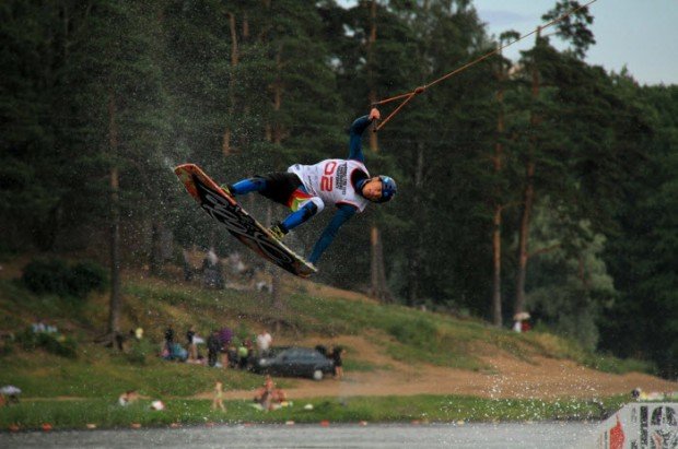 "Wakeboarder in Srednee Suzdalskoye Lake"