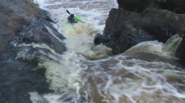 “White Water Canoeing at St.Louis River”