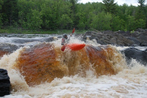 “White Water Kayaking at St.Louis River”