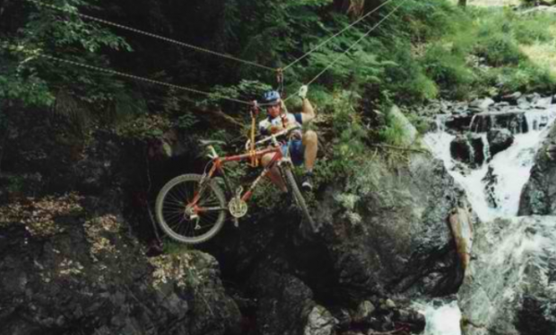''Mountain bike in Pindos Range''