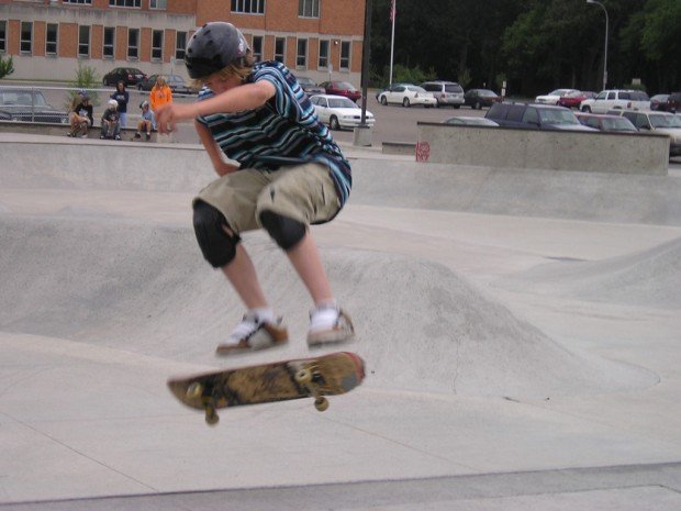 “Skateboarding at Dike West Skatepark”