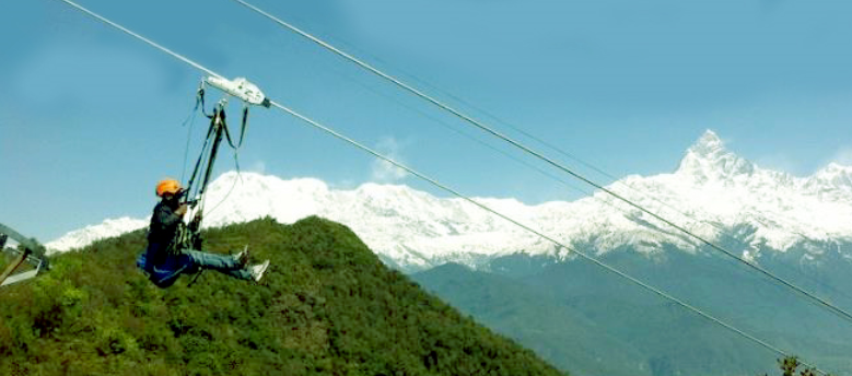 ''Zip lining in Sarangkot''