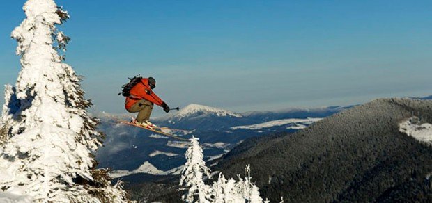 "Alpine Skiing at Dragobrat Ski Resort"