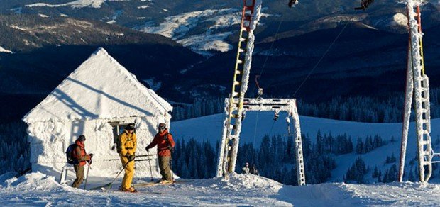 "Alpine Skiing at Dragobrat Ski Resort"