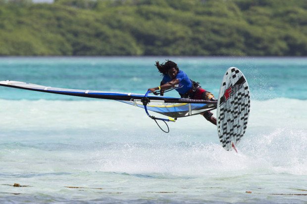 "Freestyle Windsurf at Sorobon Beach"