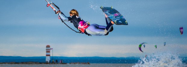 "Kiteboarding at Podersdorf"