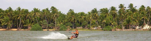 "Kitesurfing at Kite Kuda Lagoon"