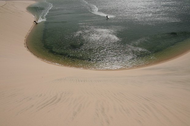 "Kite surfing at Dakhla"