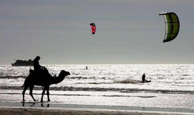 "Kite surfing at Dakhla"