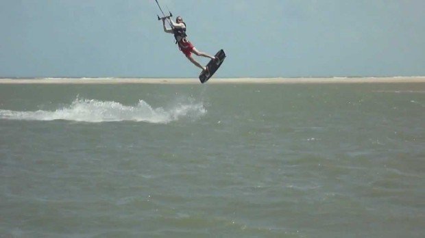 "Kitesurfing at Parajuru"