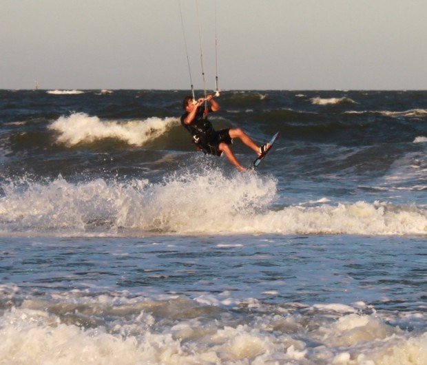 "Kitesurfing at Tybee Island"