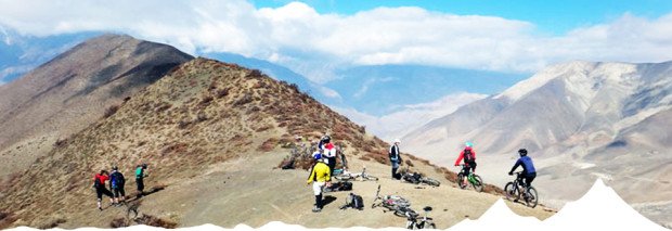 "Mountain Biking at Upper Mustang"