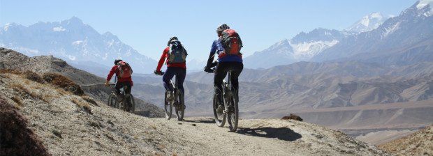 "Mountain Biking at Upper Mustang"