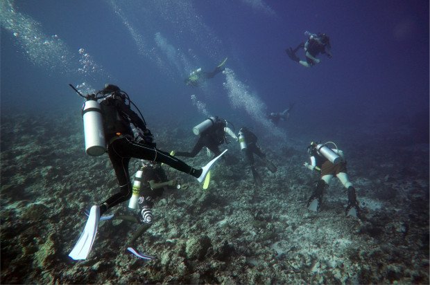 "Scuba Diving at Cueva de Palm Mar"