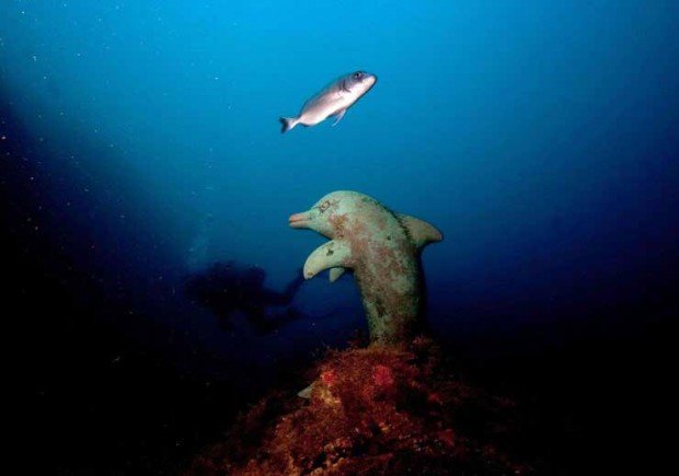 "Scuba Diving at Tunel del Dofi ( Dolphin's Cave )"