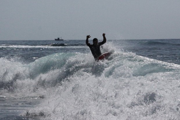 "Surfing at Punta Blanca"