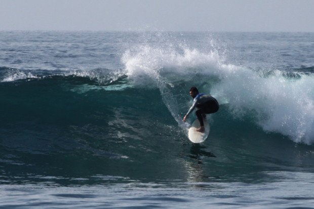 "Surfing at Punta Blanca"