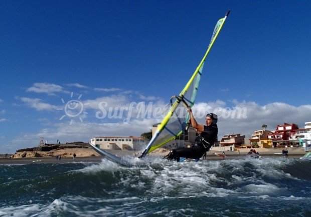 "Windsurfing at El Cabezo"