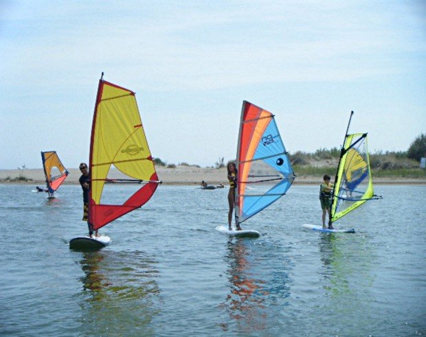 "Windsurfing at Gulf of Roses"